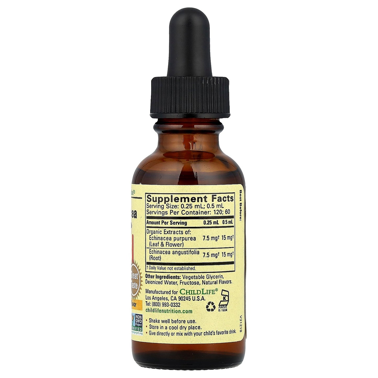 ChildLife Essentials, Essentials, Echinacea, Natural Orange, 1 fl oz (30 ml)