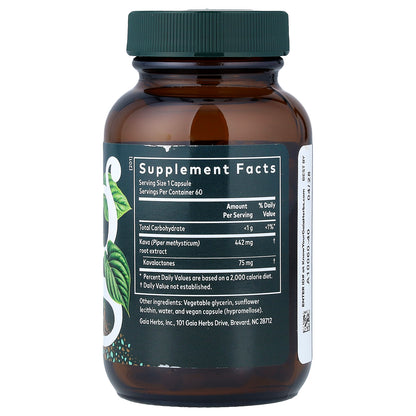 Gaia Herbs, Kava Root, 60 Vegan Liquid Phyto-Caps®
