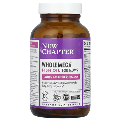 New Chapter, Wholemega™ Fish Oil for Moms, 180 Softgels