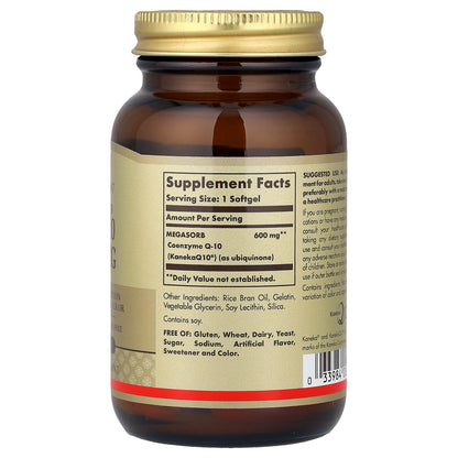 Solgar, Megasorb CoQ-10, 600 mg, 30 Softgels