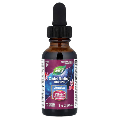 Nature's Way, Umcka®, Cold Relief Drops, Ages 1+, 1 fl oz (30 ml)