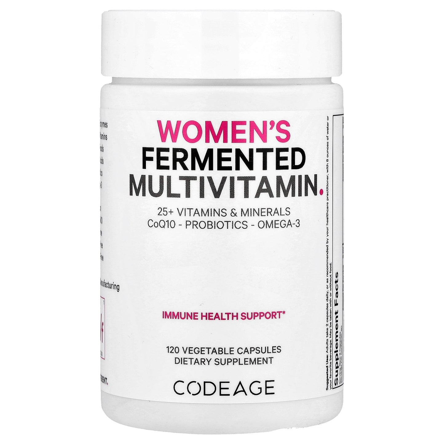 Codeage, Women's Fermented Multivitamin, 120 Vegetable Capsules