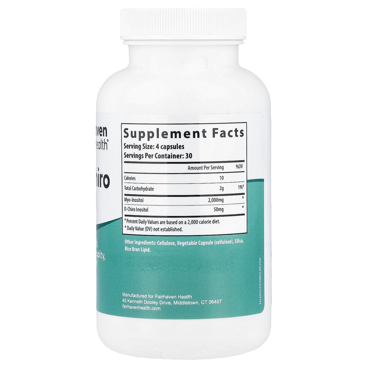 Fairhaven Health, Myo + D-Chiro Inositol, 120 Capsules