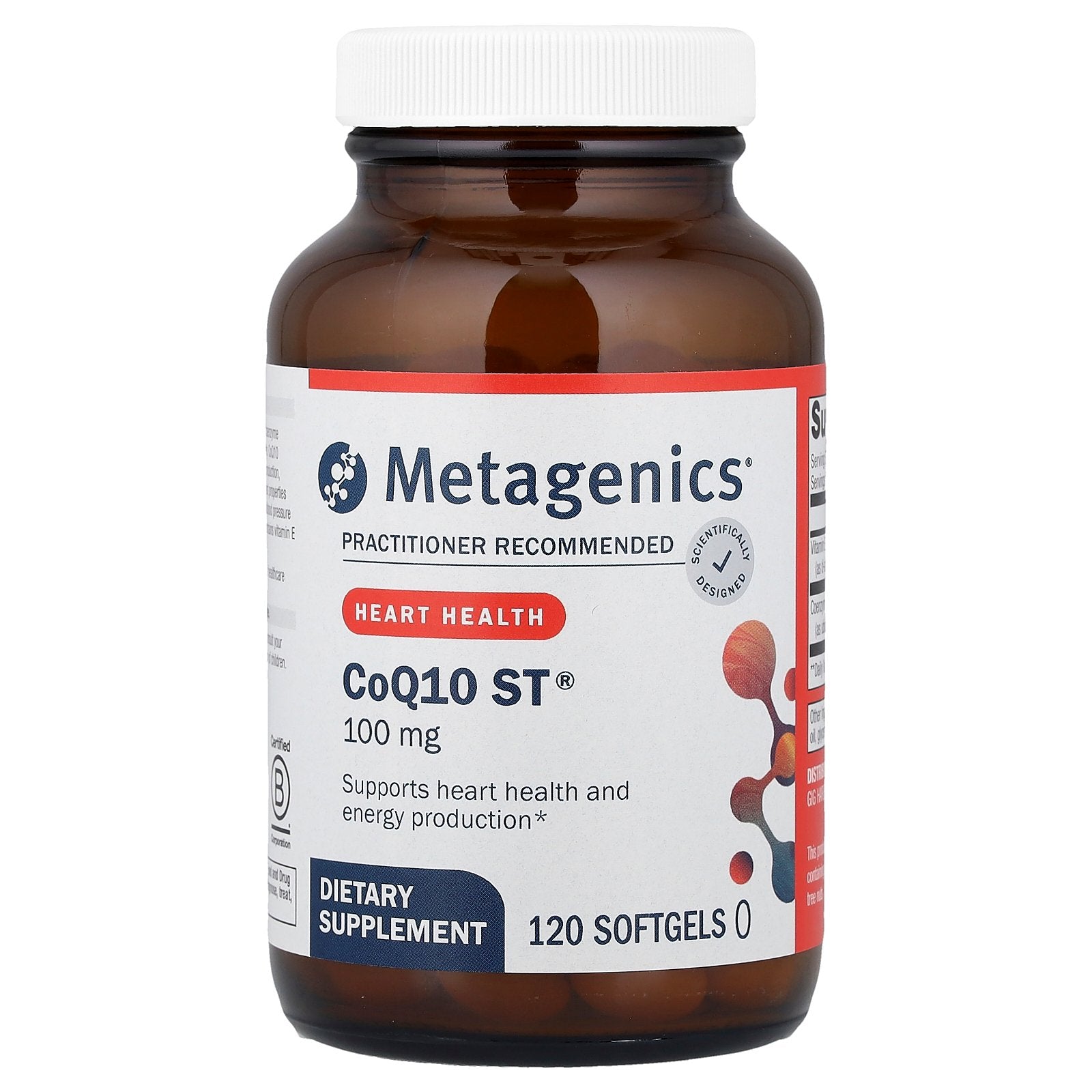 Metagenics, CoQ10 ST®, 100 mg, 120 Softgels
