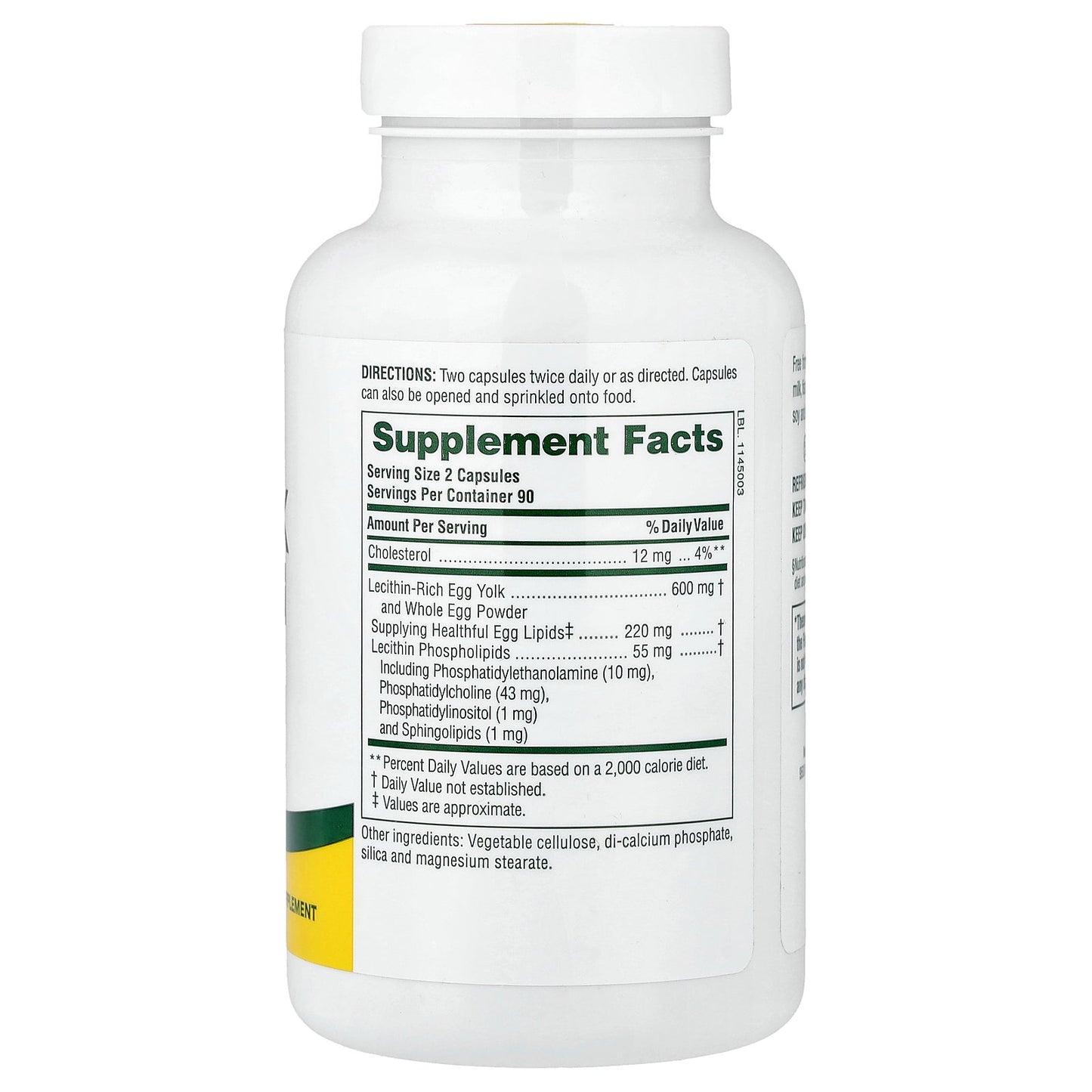 NaturesPlus, Egg Yolk Lecithin, 180 Capsules (300 mg Per capsule)