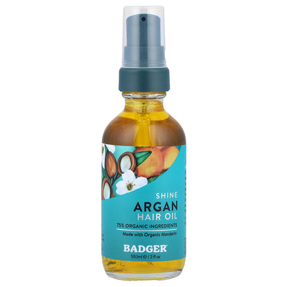 Badger, Argan Hair Oil, 2 fl oz (59.1 ml)