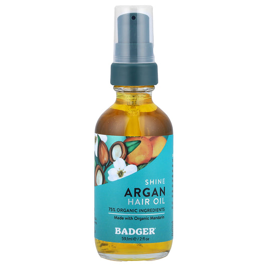 Badger, Argan Hair Oil, 2 fl oz (59.1 ml)