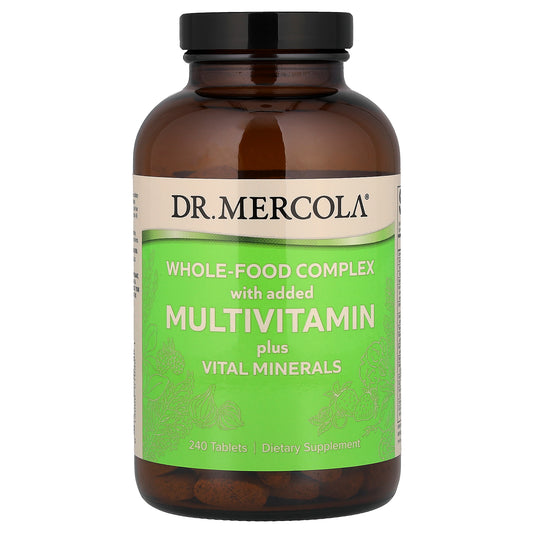 Dr. Mercola, Whole-Food Complex With Added Multivitamin Plus Vital Minerals, 240 Tablets