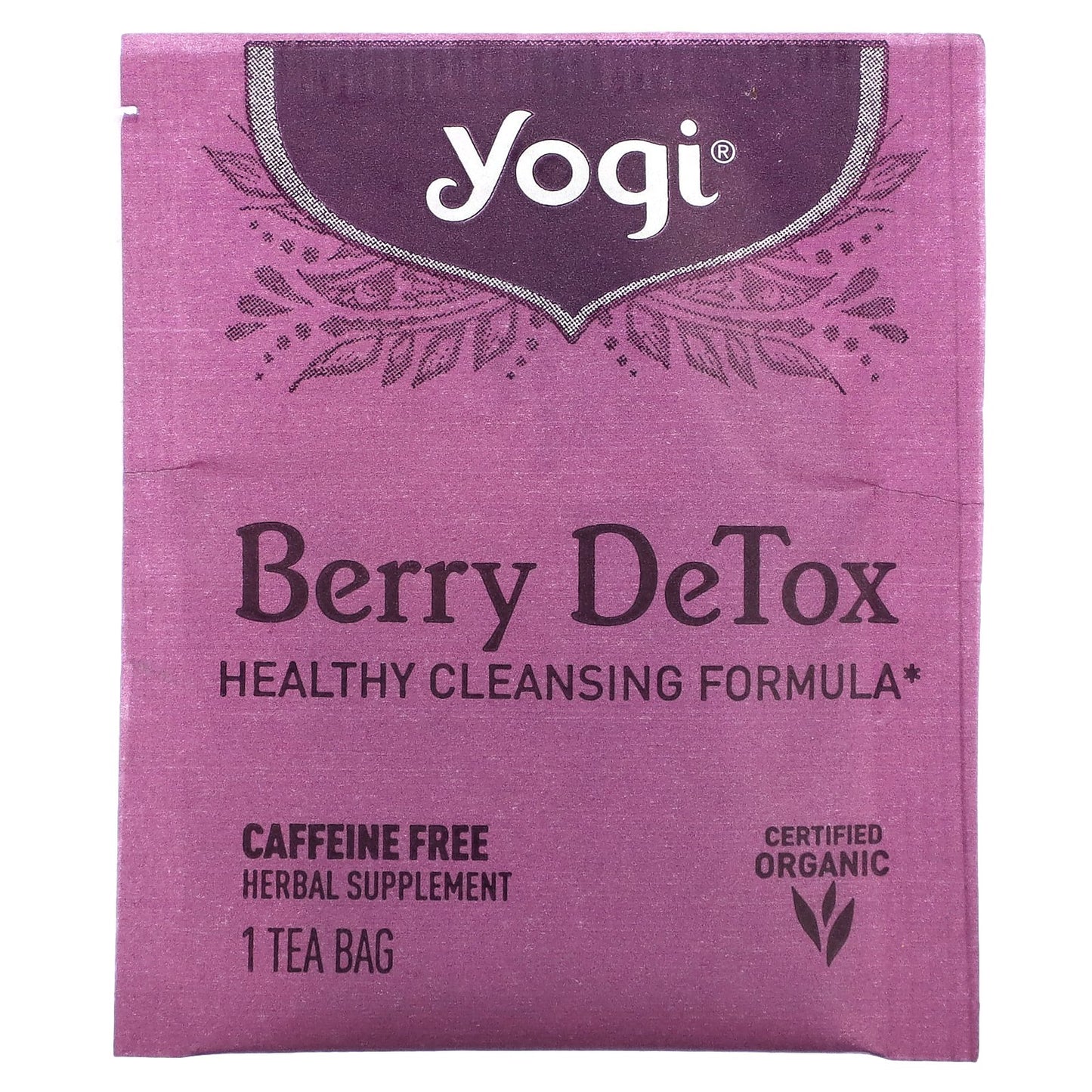 Yogi Tea, Berry DeTox, Caffeine Free, 16 Tea Bags, 1.12 oz (32 g)