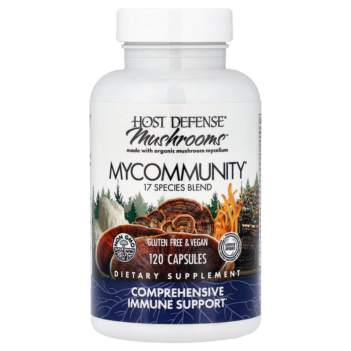 Host Defense, Mushrooms™, MyCommunity®, 120  Capsules