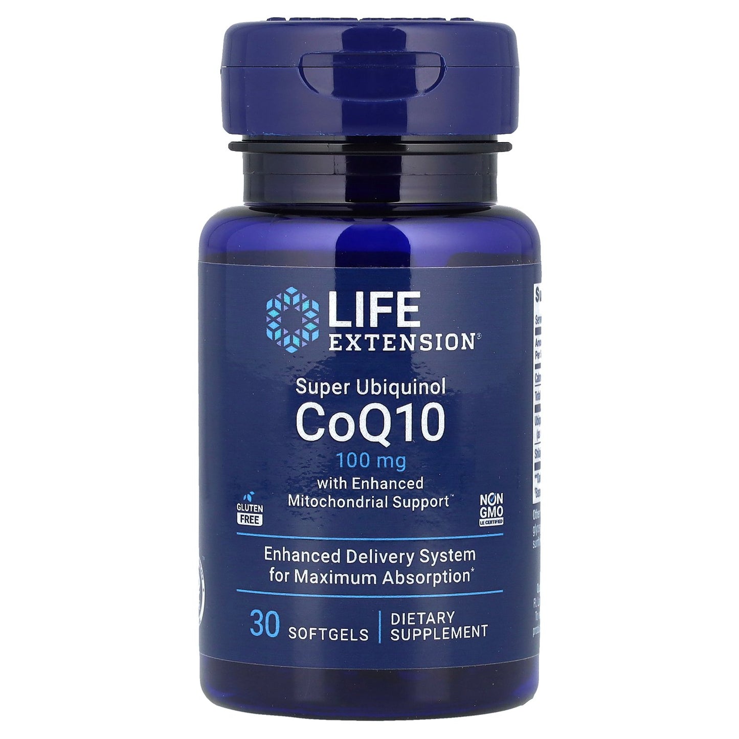 Life Extension, Super Ubiquinol CoQ10 with Enhanced Mitochondrial Support, 100 mg, 30 Softgels