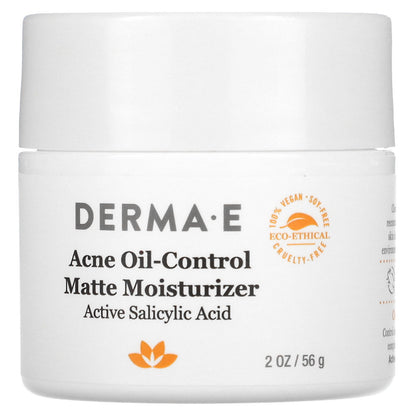 DERMA E, Acne Oil-Control Matte Moisturizer, 2 oz (56 g)