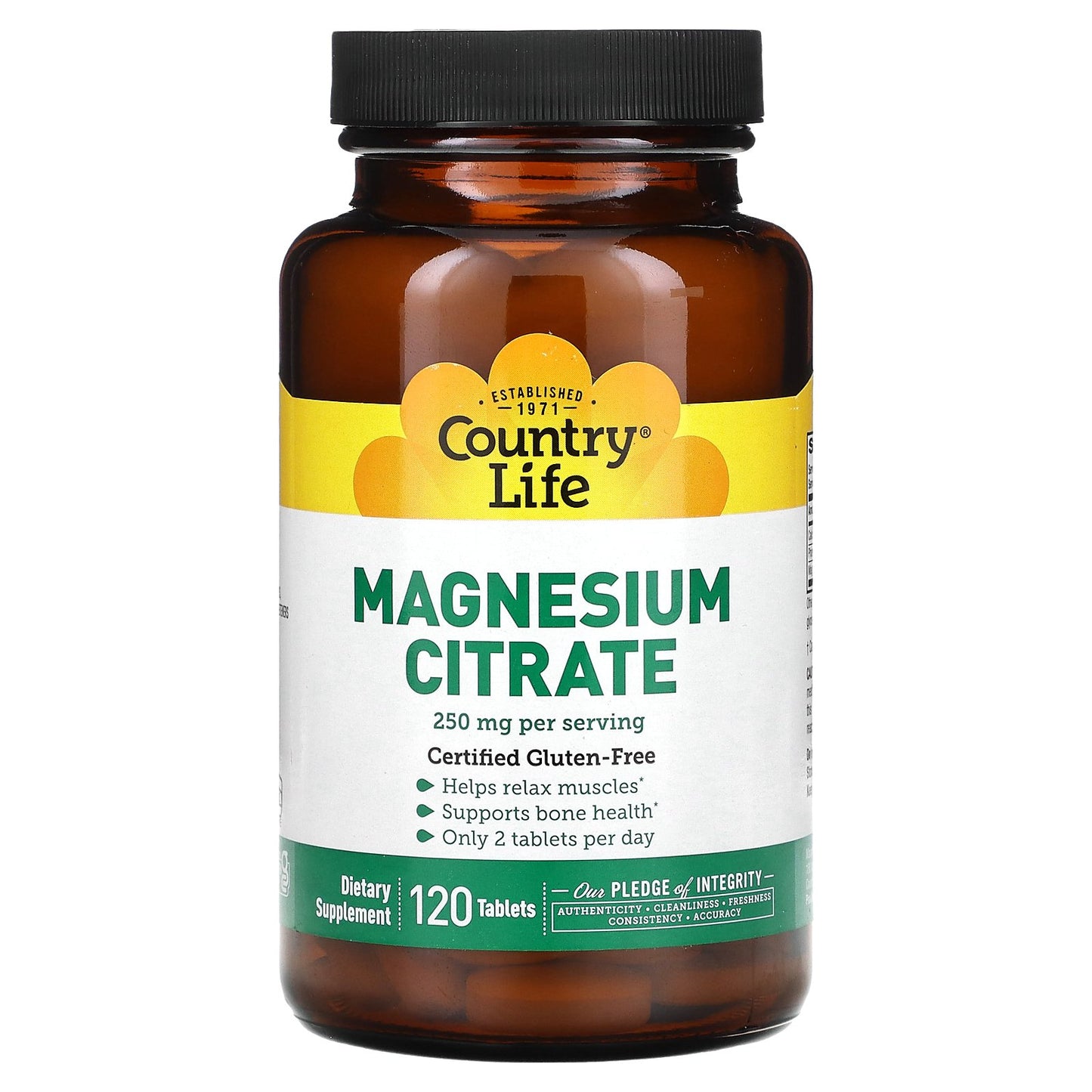 Country Life, Magnesium Citrate, 120 Tablets