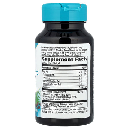 Nature's Way, Saw Palmetto, 160 mg, 60 Softgels