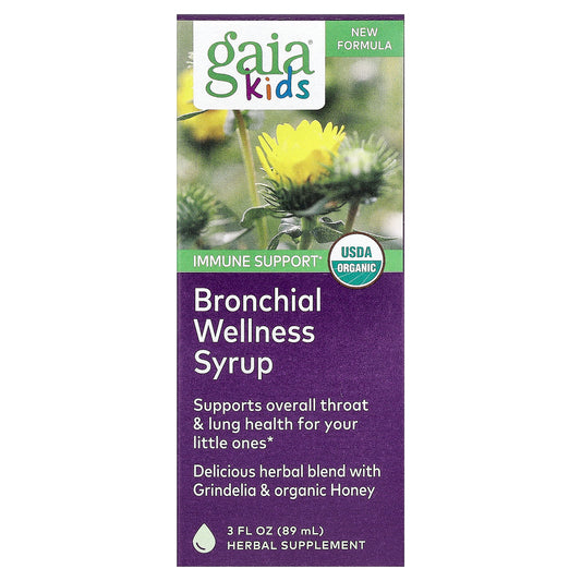 Gaia Herbs, Kids, Bronchial Wellness Syrup , 3 fl oz (89 ml)