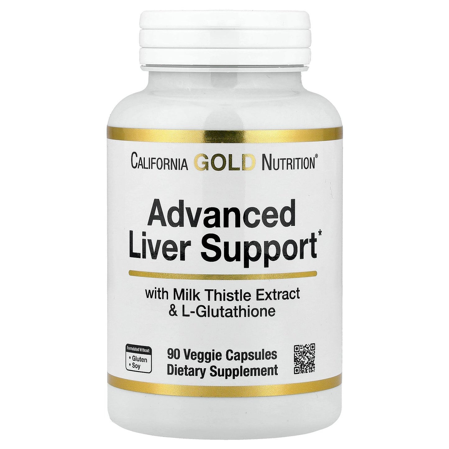 California Gold Nutrition, Advanced Liver Support with Milk Thistle Extract, L-Glutathione, Alpha Lipoic Acid, and Grape Seed Extract, 90 Veggie Capsules