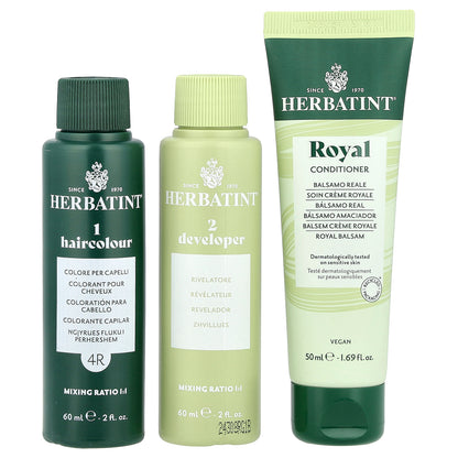 Herbatint, Permanent Haircolor Gel, 4R Copper Chestnut, 5.75 fl oz (170 ml)