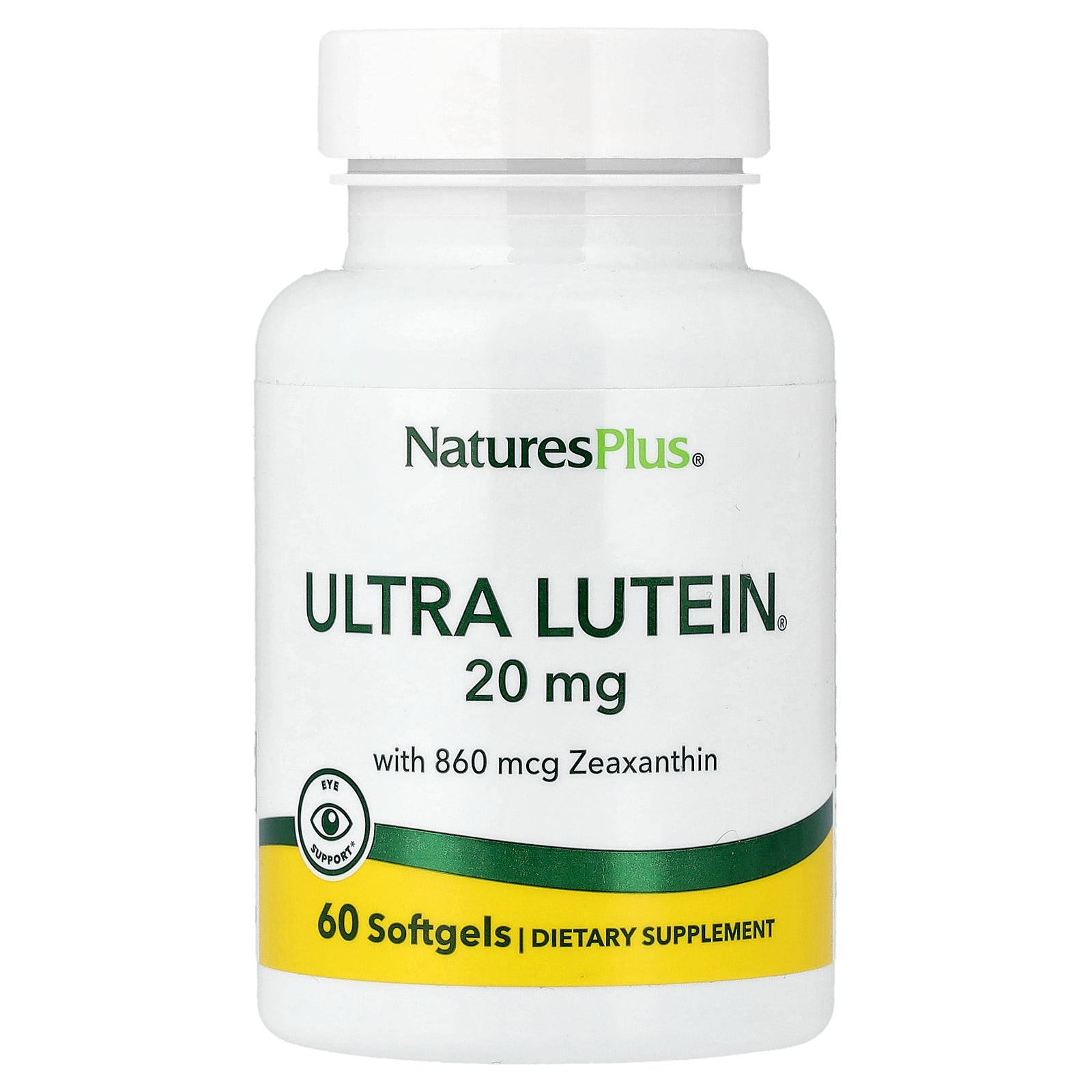 NaturesPlus, Ultra Lutein® , 20 mg, 60 Softgels