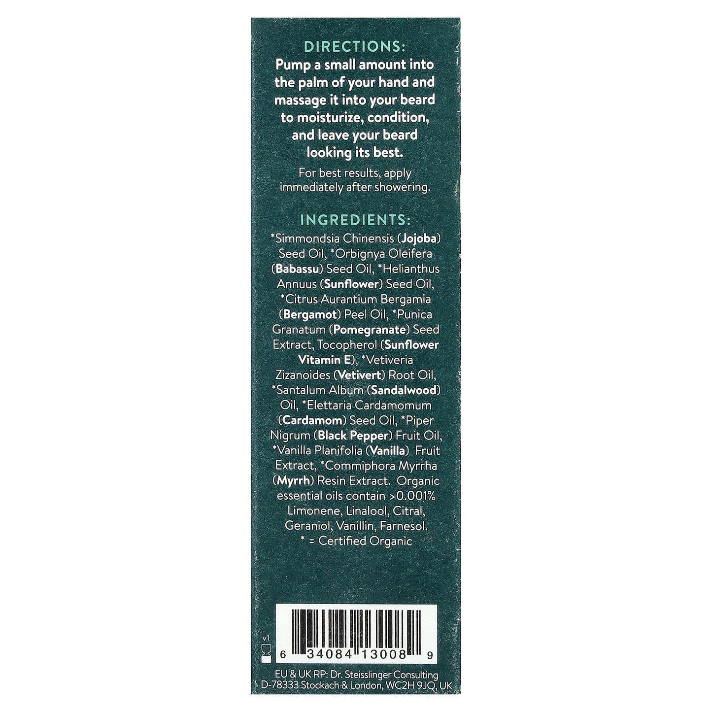 Badger, Beard Oil, Vanilla & Bergamot, 1 fl oz (29.6 ml)