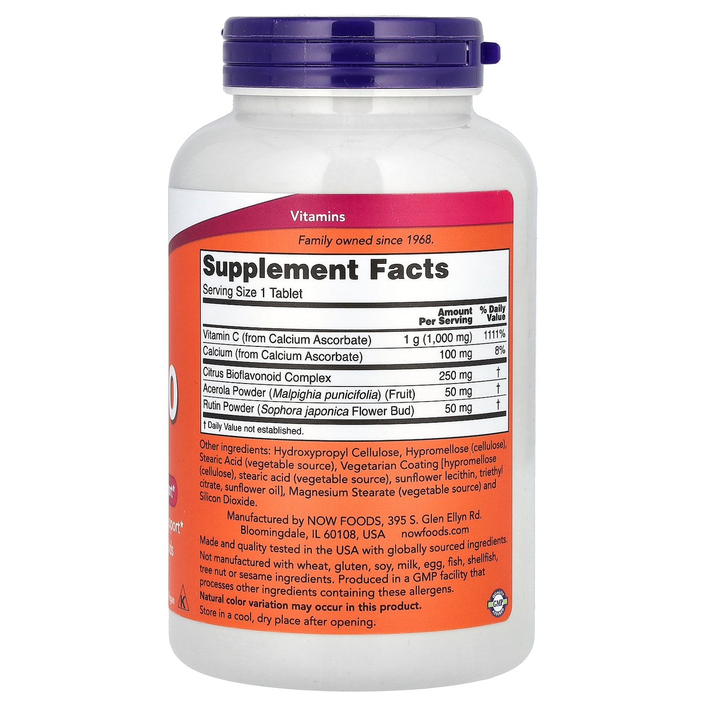 NOW Foods, Buffered C-1000 Complex, 180 Tablets