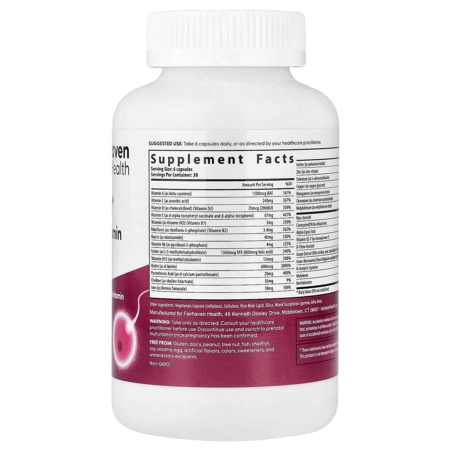 Fairhaven Health, FH Pro® For Women, 180 Capsules