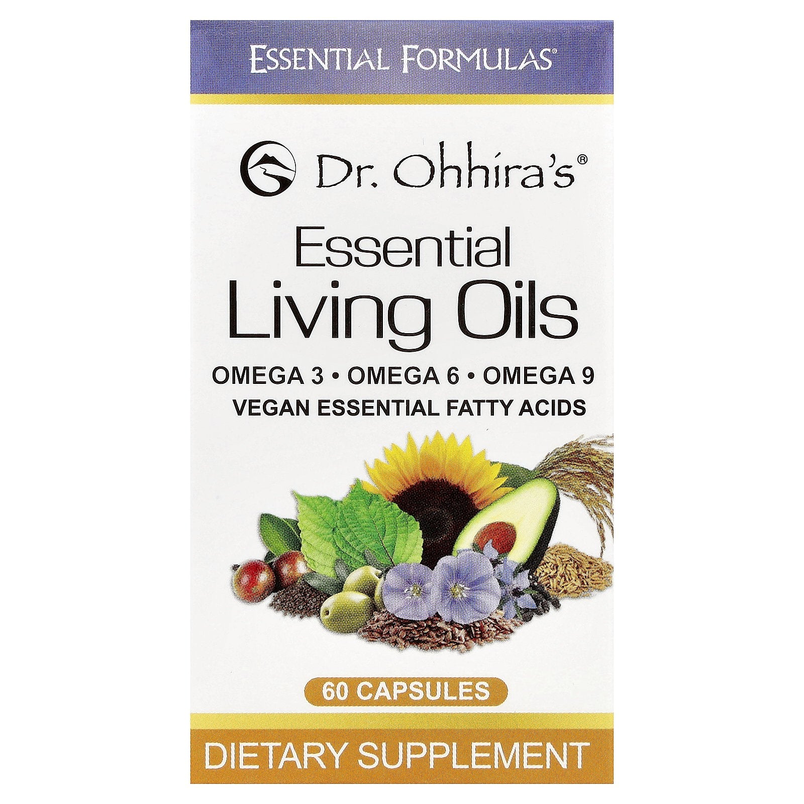 Dr. Ohhira's, Essential Living Oils, 60 Capsules