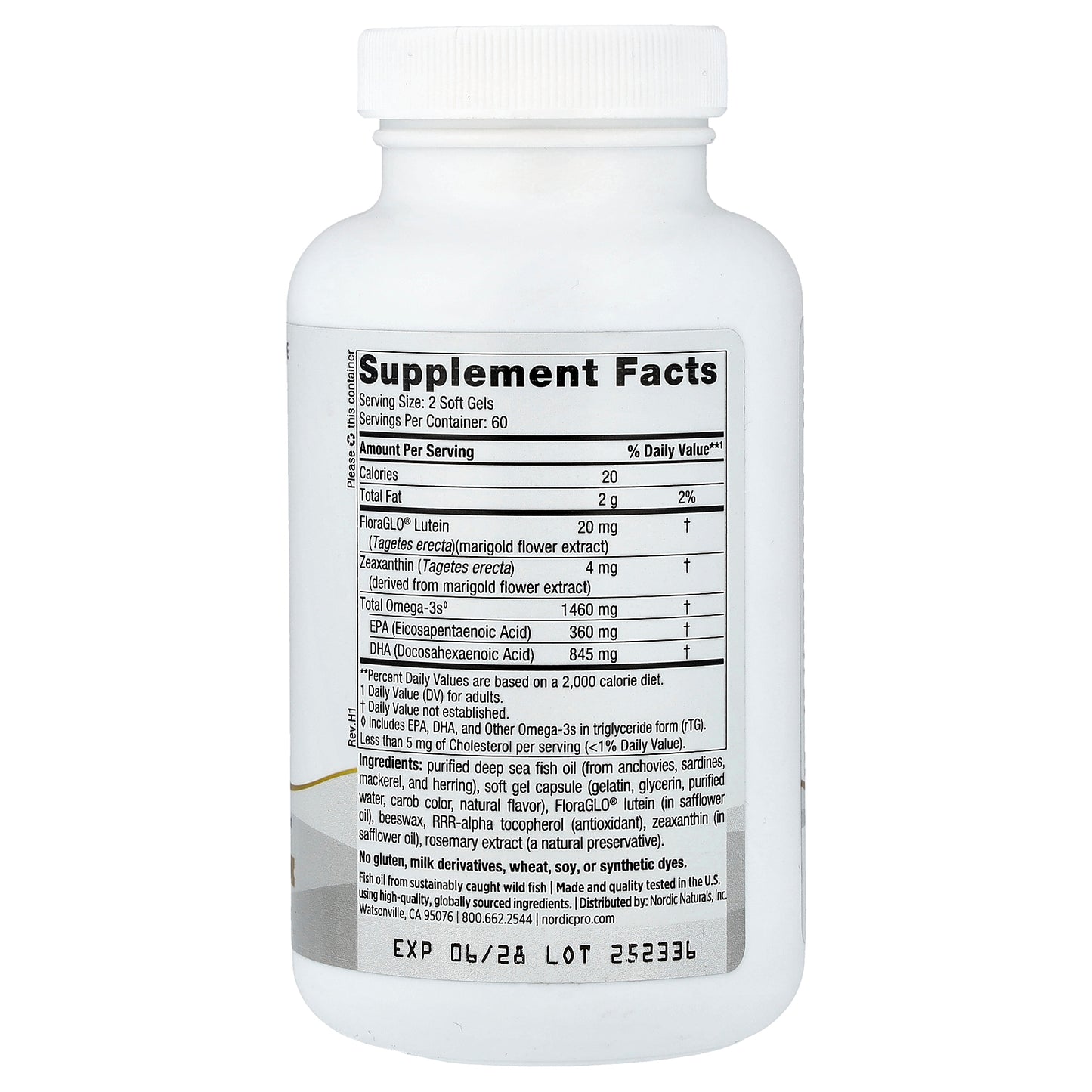 Nordic Naturals, ProDHA Eye®, 120 Soft Gels