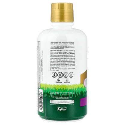 NaturesPlus, Animal Parade Gold, Multivitamin Liquid, Tropical Berry, 30 fl oz (887.1 ml)