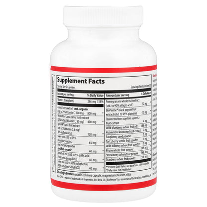 Vibrant Health, Plant-Based Vitamin C, 60 Vegetable Capsules