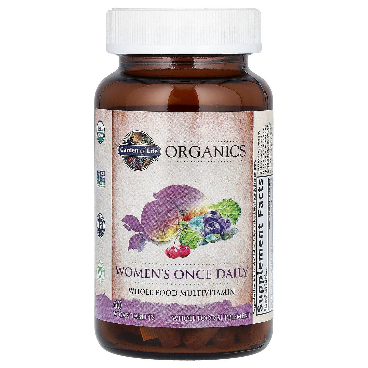 Garden of Life, Organics, Women's Once Daily, 60 Vegan Tablets