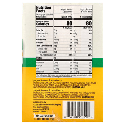 Beech-Nut, Breakfast, 12+ Months, Variety Pack, 9 Pouches, 3.5 oz (99 g) Each