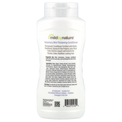 Mild By Nature, Thickening Conditioner, B-Complex & Biotin, Rosemary Mint, 16 fl oz (473 ml)