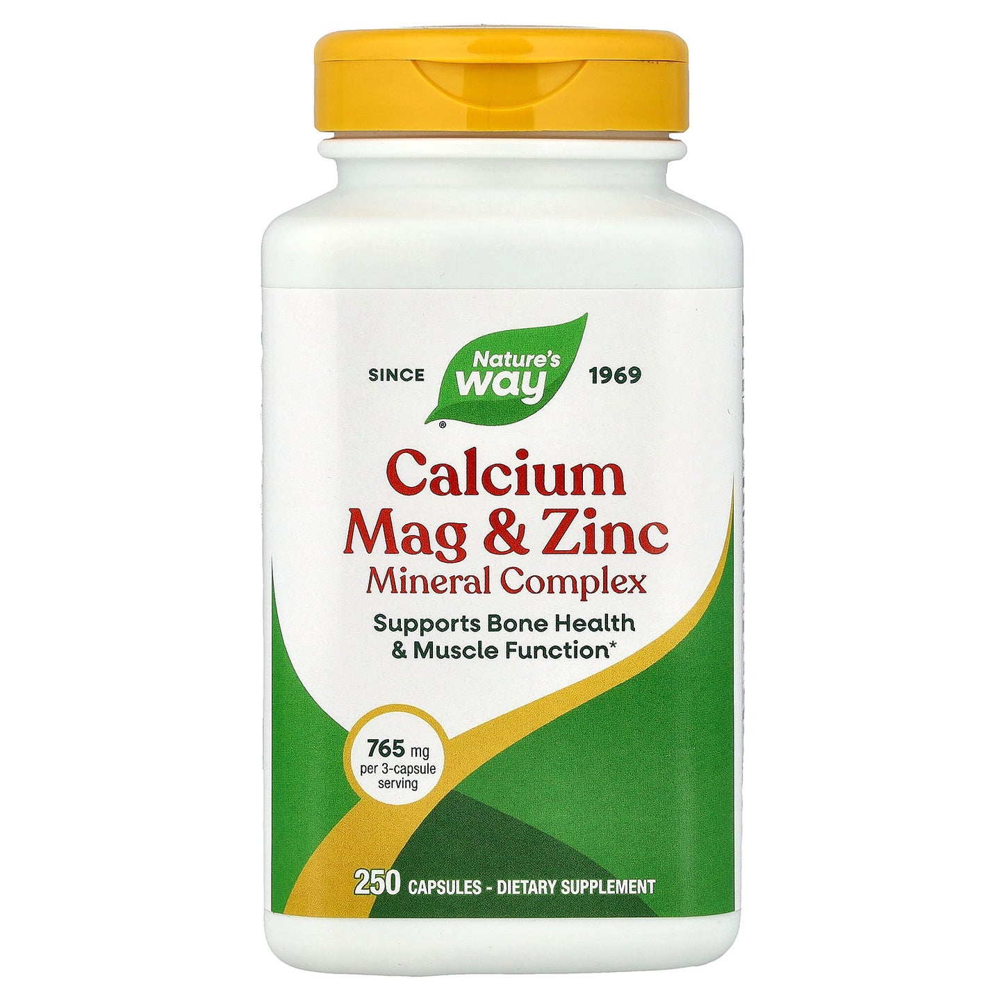 Nature's Way, Calcium, Mag & Zinc Mineral Complex, 250 Capsules