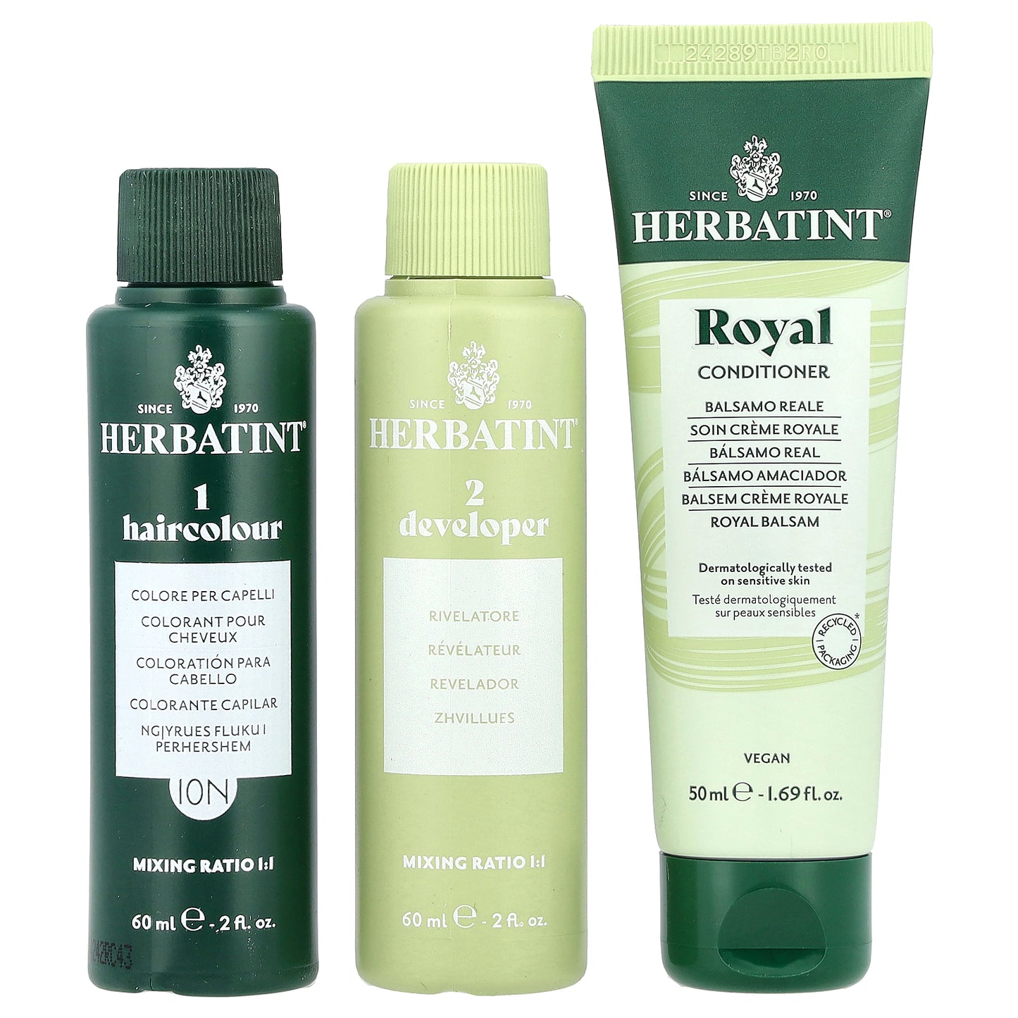 Herbatint, Permanent Haircolor Gel, 10N Platinum Blonde, 5.75 fl oz (170 ml)