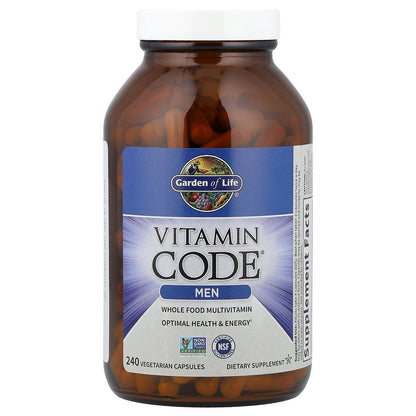 Garden of Life, Vitamin Code®, Whole Food Multivitamin For Men, 240 Vegetarian Capsules
