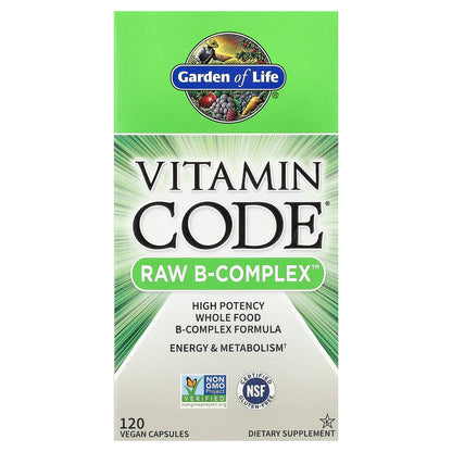 Garden of Life, Vitamin Code®, RAW B-Complex™, 120 Vegan Capsules