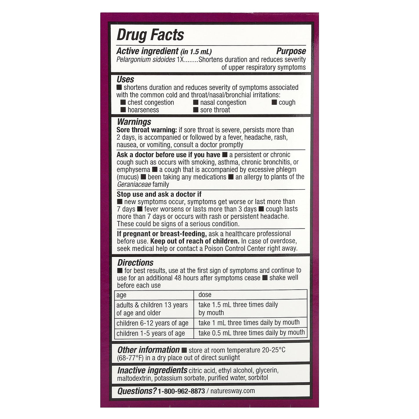 Nature's Way, Umcka®, Cold Relief Drops, Ages 1+, 1 fl oz (30 ml)