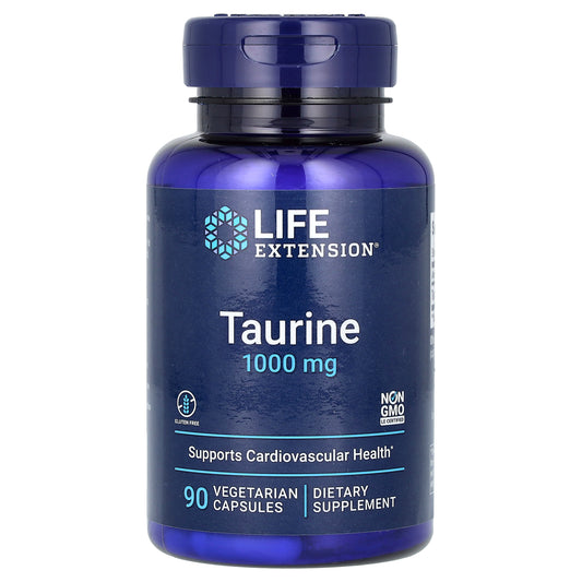 Life Extension, Taurine, 1,000 mg, 90 Vegetarian Capsules