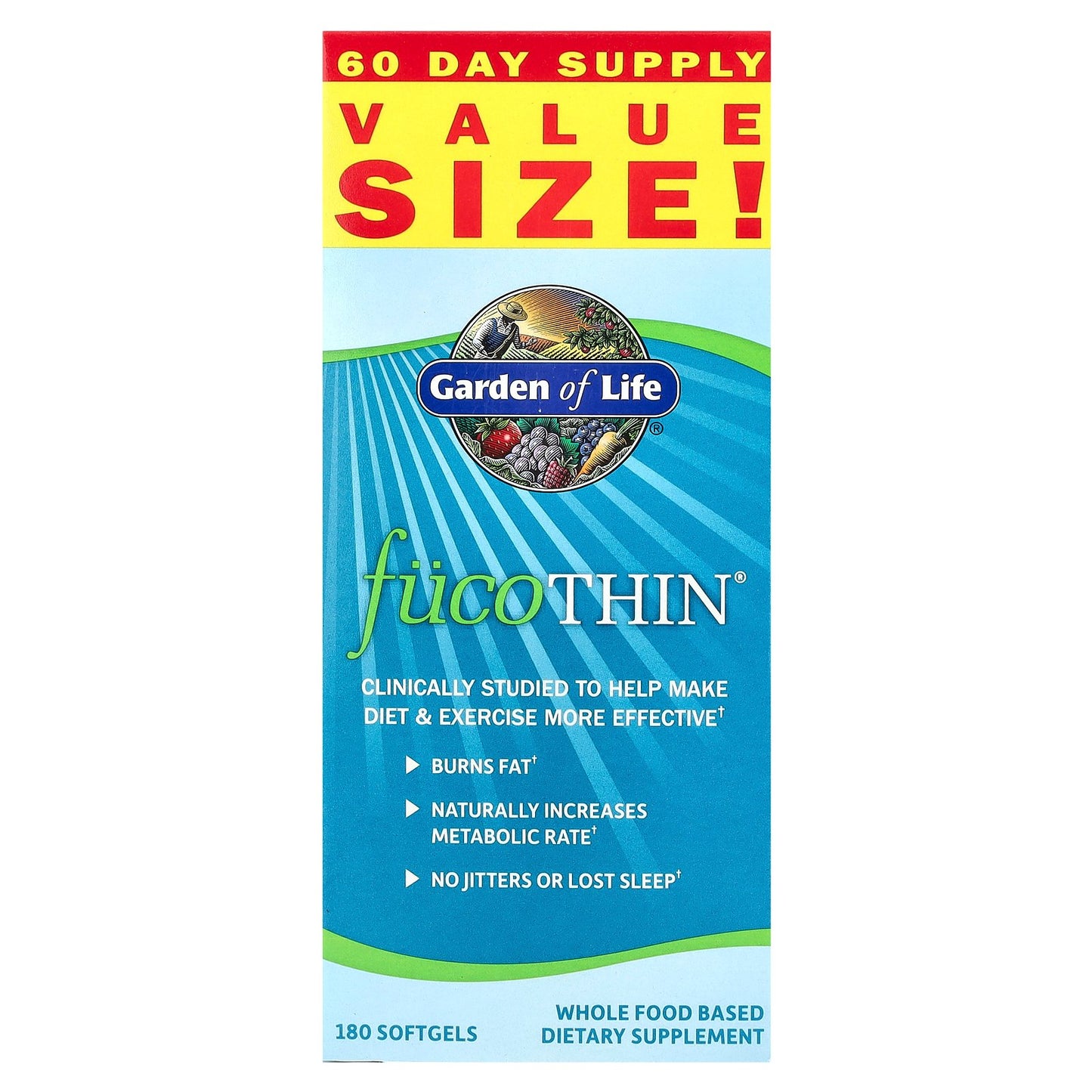 Garden of Life, FucoThin®, 180 Softgels