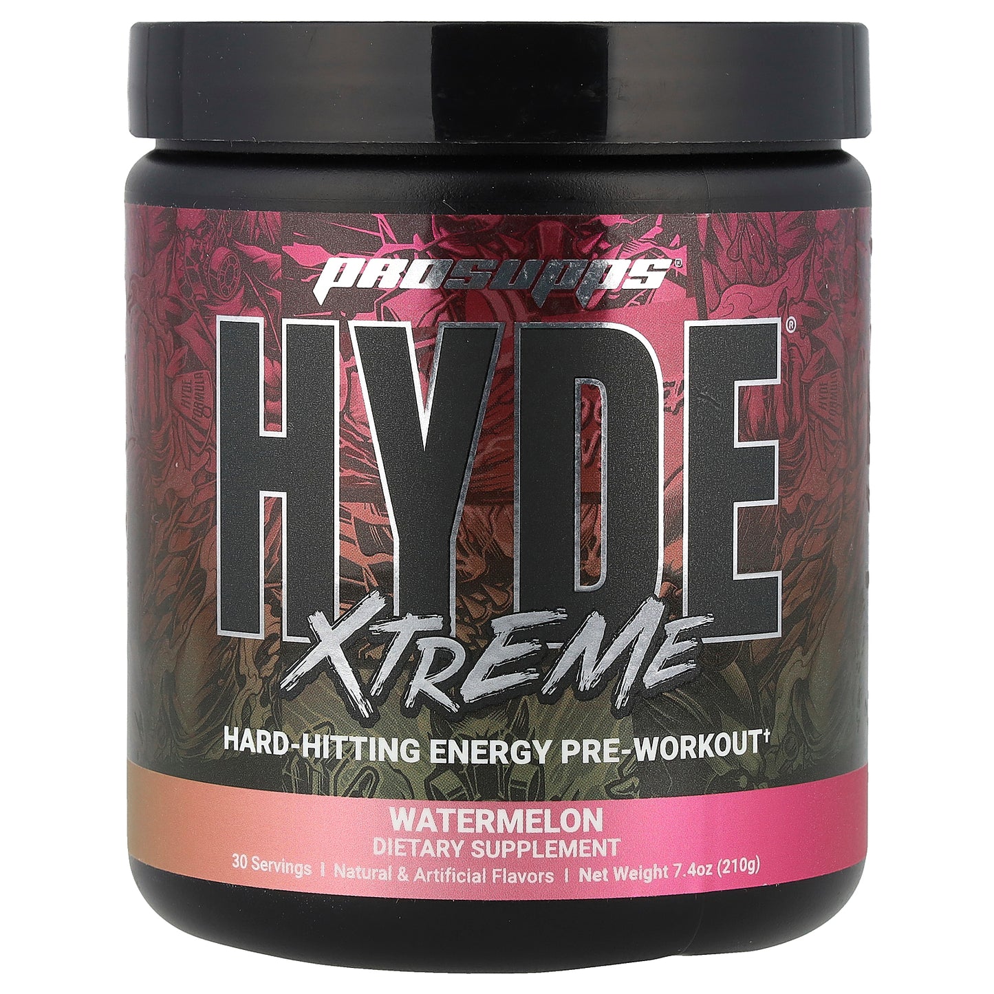 ProSupps, Hyde Xtreme®, Hard-Hitting Energy Pre Workout, Watermelon, 7.4 oz (210 g)