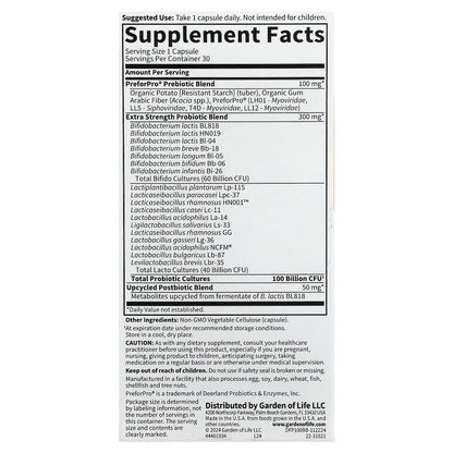 Garden of Life, Probiotics, 30 Vegetarian Capsules