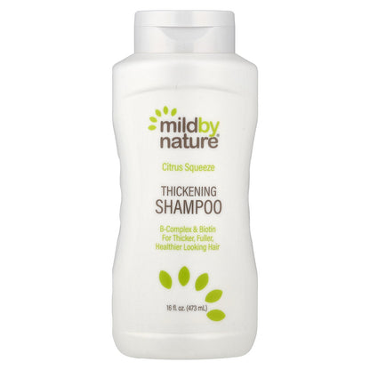 Mild By Nature, Thickening Shampoo, B-Complex + Biotin, Citrus Squeeze, 16 fl oz (473 ml)