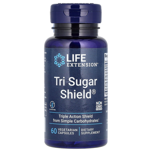 Life Extension, Tri Sugar Shield, 60 Vegetarian Capsules