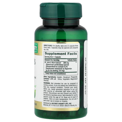 Nature's Bounty, St. John's Wort, 300 mg, 100 Capsules