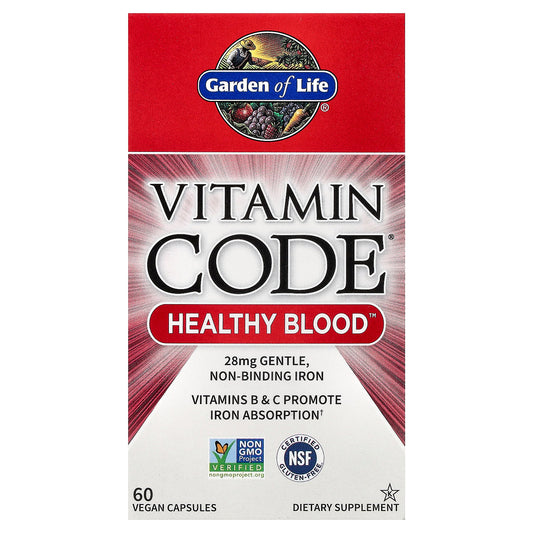 Garden of Life, Vitamin Code®, Healthy Blood™, 60 Vegan Capsules