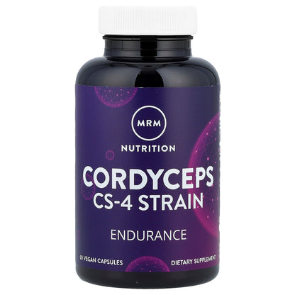MRM Nutrition, Cordyceps CS-4 Strain, 60 Vegan Capsules (750 mg per Capsule)