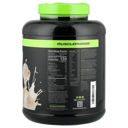 MusclePharm, Combat® Protein Powder, Vanilla Ice Cream, 4.1 lbs (1.84 kg)