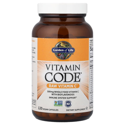 Garden of Life, Vitamin Code®, RAW Vitamin C™, 120 Vegan Capsules