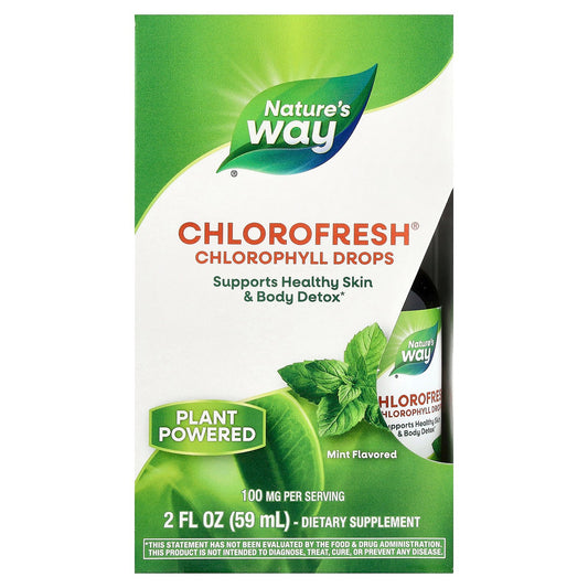 Nature's Way, Chlorofresh®, Chlorophyll Drops, Mint, 2 fl oz (59 ml)