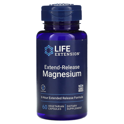 Life Extension, Extend-Release Magnesium, 250 mg, 60 Vegetarian Capsules